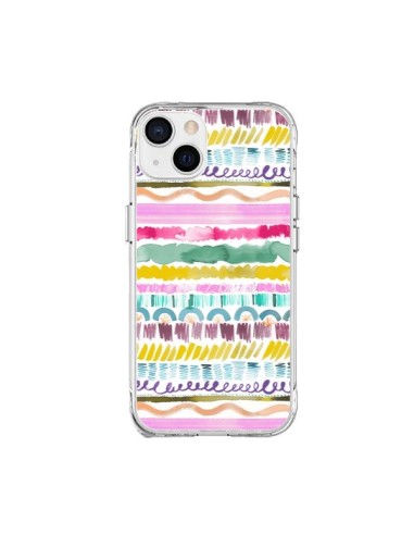 Coque iPhone 15 Plus Garlands Tribal - Ninola Design