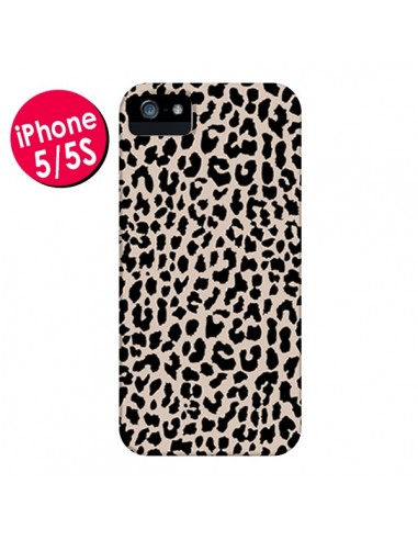 Coque Leopard Marron pour iPhone 5 et 5S - Mary Nesrala
