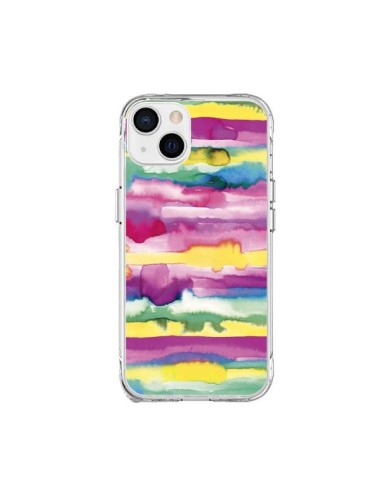 iPhone 15 Plus Case Gingham Vichy Pink - Ninola Design