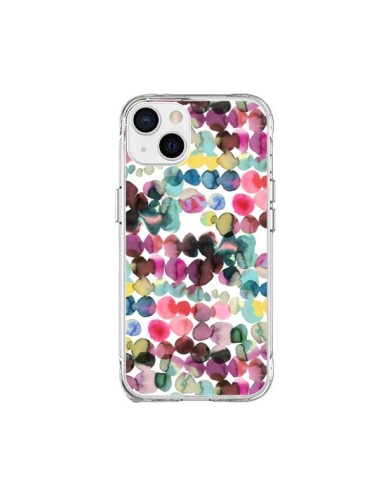 Coque iPhone 15 Plus Gradient Tropical Color Lines - Ninola Design