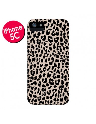 Coque Leopard Marron pour iPhone 5C - Mary Nesrala