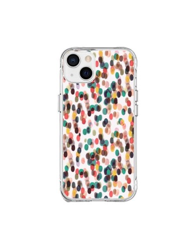 iPhone 15 Plus Case Rainbow Lace Neon Multicolor - Ninola Design