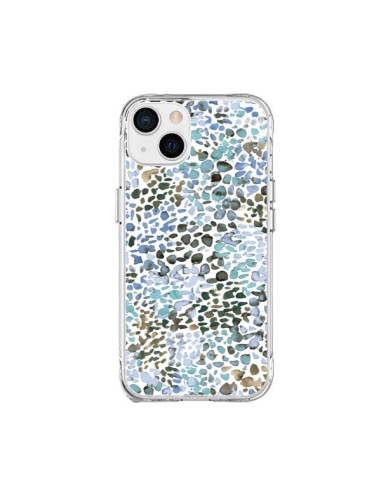 Cover iPhone 15 Plus Smoky Marble Watercolor Rosa - Ninola Design