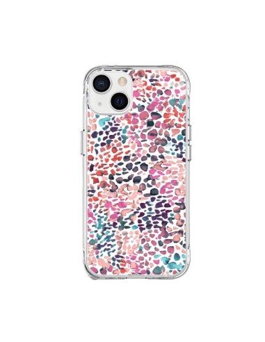 Coque iPhone 15 Plus Soft Nautical Watercolor Lines - Ninola Design