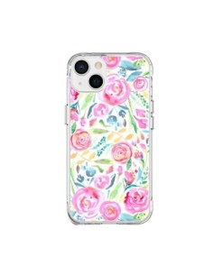 Cover iPhone 15 Plus Speckled Watercolor Rosa - Ninola...