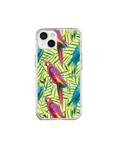 Coque iPhone 15 Plus Tropical Monstera Leaves Multicolored - Ninola Design