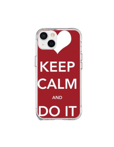 Cover iPhone 15 Plus Keep Calm and Do It - Nico
