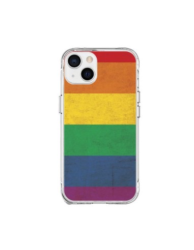 Cover iPhone 15 Plus Bandiera Arcobaleno LGBT - Nico
