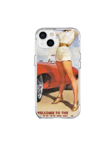 iPhone 15 Plus Case Welcome to Monaco Vintage Pin Up - Nico