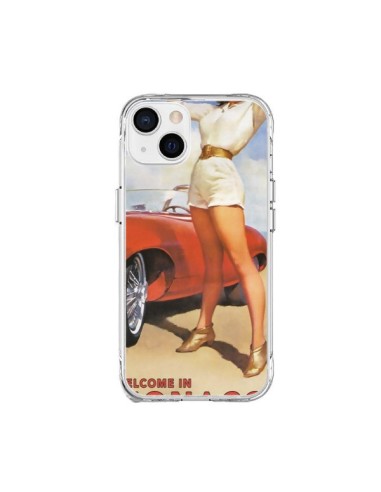 Cover iPhone 15 Plus Pin Up With Love From Monaco Vespa Vintage - Nico