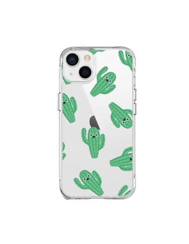 Coque iPhone 15 Plus Chute de Cactus Smiley Transparente - Nico