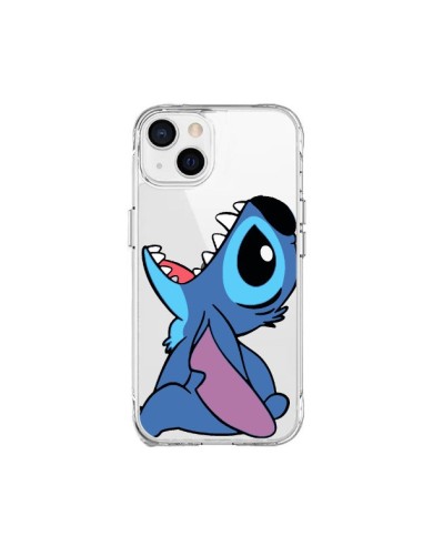 Coque iPhone 15 Plus Stitch de Lilo et Stitch Transparente