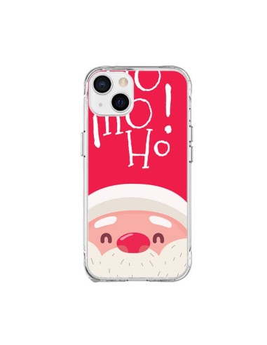Coque iPhone 15 Plus Père Noël Oh Oh Oh Rouge - Nico