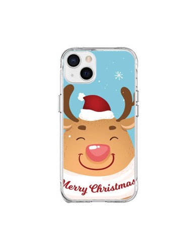 Coque iPhone 15 Plus Renne de Noël Merry Christmas - Nico