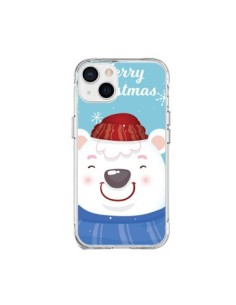 iPhone 15 Plus Case Bear White from Christmas Merry...