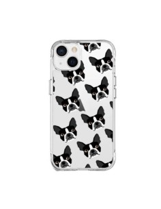 Cover iPhone 15 Plus Cani Boston Terrier Trasparente -...