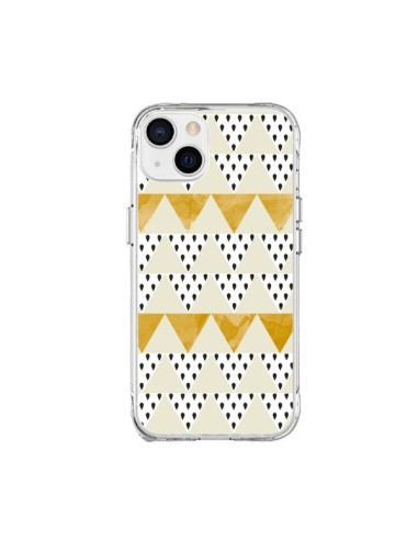 Coque iPhone 15 Plus Triangles Or Garland Gold - Pura Vida