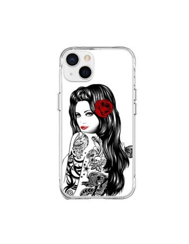 Coque iPhone 15 Plus Tattoo Girl Lolita - Rachel Caldwell