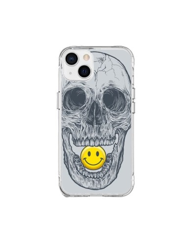 Cover iPhone 15 Plus Smiley Face Teschio - Rachel Caldwell