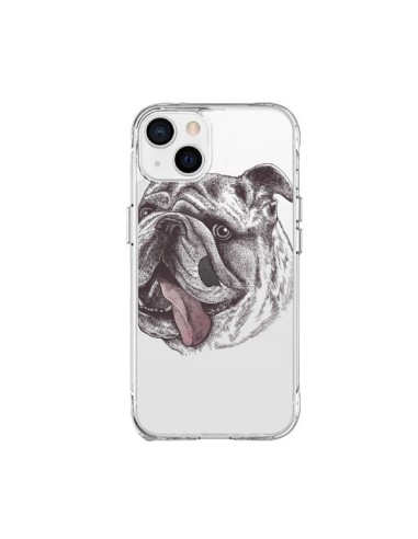 Cover iPhone 15 Plus Cane Bulldog Trasparente - Rachel Caldwell