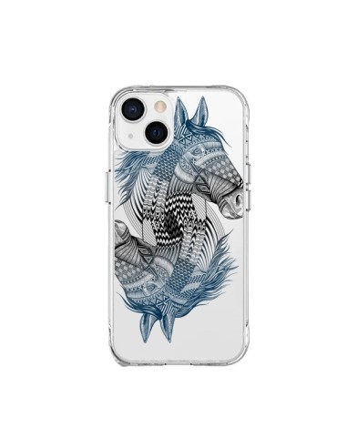 Coque iPhone 15 Plus Cheval Horse Double Transparente - Rachel Caldwell