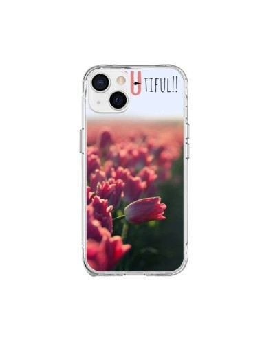 Cover iPhone 15 Plus Be you Tiful Tulipani - R Delean
