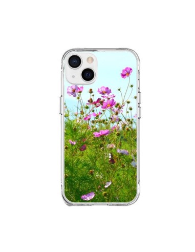 Coque iPhone 15 Plus Fleurs Roses Champ - R Delean