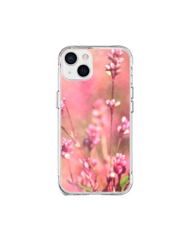 Coque iPhone 15 Plus Fleurs Bourgeons Roses - R Delean