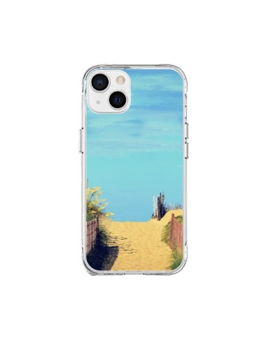 Cover iPhone 15 Plus Mare Sabbia Spiaggia- R Delean