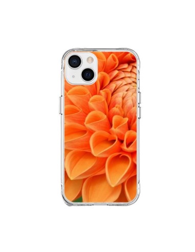 Coque iPhone 15 Plus Fleurs oranges flower - R Delean