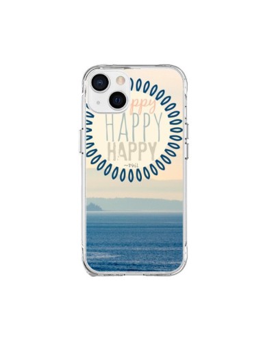 Coque iPhone 15 Plus Happy Day Mer Ocean Sable Plage Paysage - R Delean
