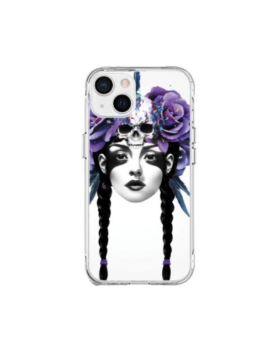 Cover iPhone 15 Plus Ragazza Fiori Warrior - Ruben Ireland