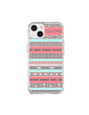 Coque iPhone 15 Plus Azteque Aztec Rose Pastel - Rex Lambo