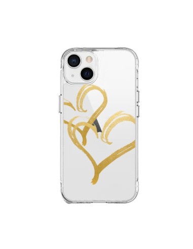 iPhone 15 Plus Case Due Hearts Love Clear - Sylvia Cook