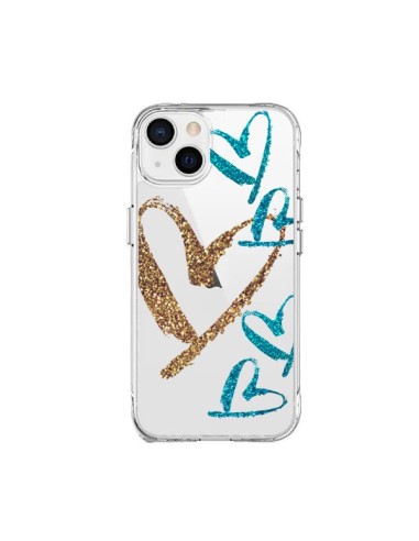 Cover iPhone 15 Plus Cuore Amore Trasparente - Sylvia Cook