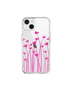 Coque iPhone 15 Plus Love in Pink Amour Rose Fleur...