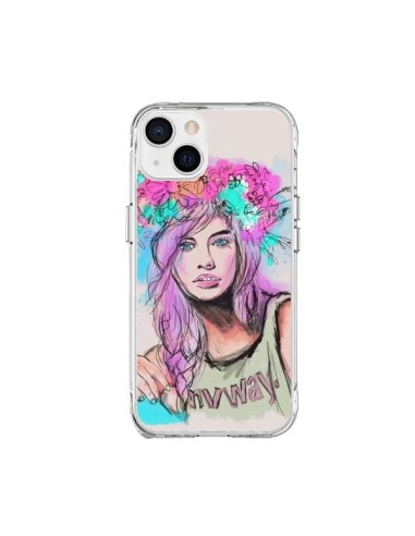 Coque iPhone 15 Plus Femme Mannequin Barbara Palvin - Sara Eshak