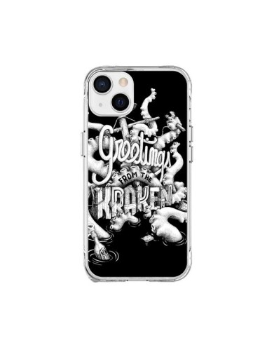 Coque iPhone 15 Plus Greetings from the kraken Tentacules Poulpe - Senor Octopus