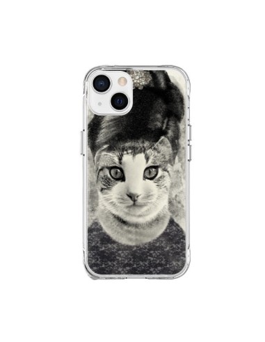 Coque iPhone 15 Plus Audrey Cat Chat - Tipsy Eyes