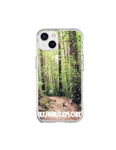 Coque iPhone 15 Plus Hike Run Explore Paysage Foret -...