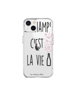 Coque iPhone 15 Plus Le Champ, c'est la Vie Transparente...