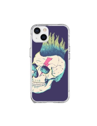 Coque iPhone 15 Plus Tête de mort Punk - Victor Vercesi