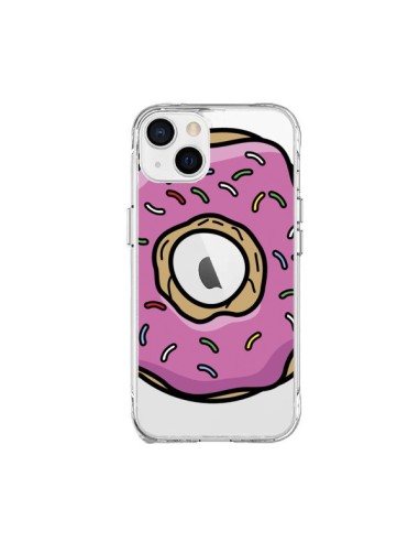 Coque iPhone 15 Plus Donuts Rose Transparente - Yohan B.