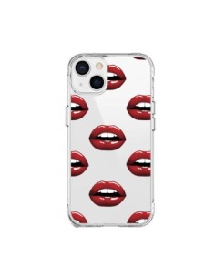 Coque iPhone 15 Plus Lèvres Rouges Lips Transparente -...
