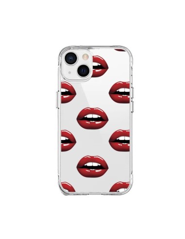 Coque iPhone 15 Plus Lèvres Rouges Lips Transparente - Yohan B.