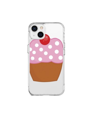 Coque iPhone 15 Plus Cupcake Cerise Transparente - Yohan B.