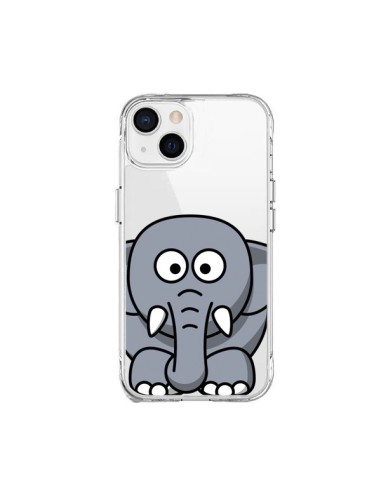 Coque iPhone 15 Plus Elephant Animal Transparente - Yohan B.