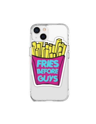 Cover iPhone 15 Plus Fries Before Guys Patatine Fritte Trasparente - Yohan B.