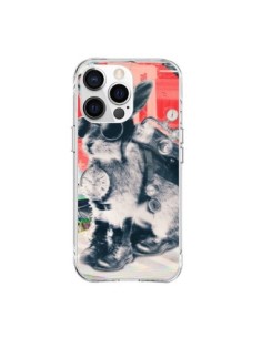 Cover iPhone 15 Pro Max Coniglio Viaggiatore Tempo - Ali...