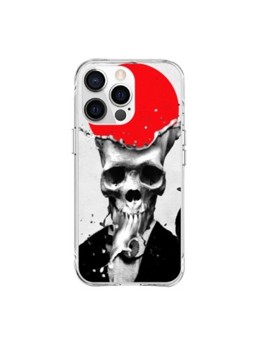 Coque iPhone 15 Pro Max Splash Skull Tête de Mort - Ali Gulec